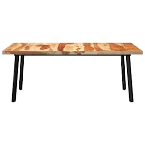 vidaXL Valgomojo stalas su V formos kojomis, 200x100x77cm