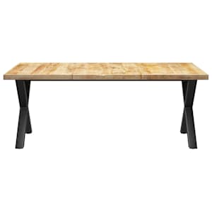 vidaXL Valgomojo stalas su X formos kojomis, 200x100x77cm