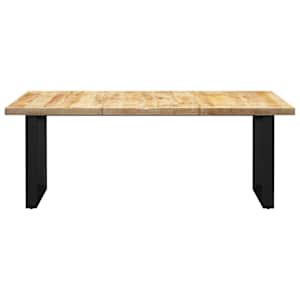 vidaXL Valgomojo stalas su O formos kojomis, 200x100x77cm