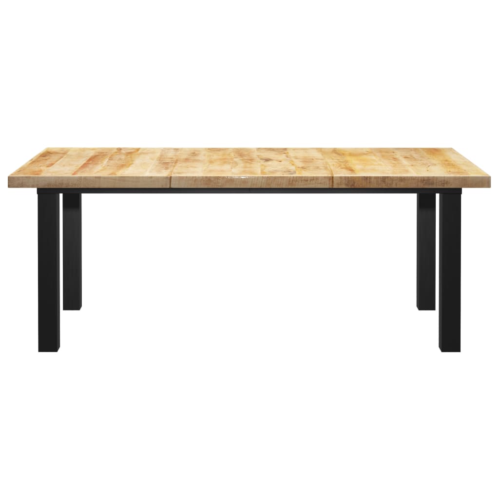 

vidaXL Eettafel met I-vormige poten 200x100x77 cm massief mangohout