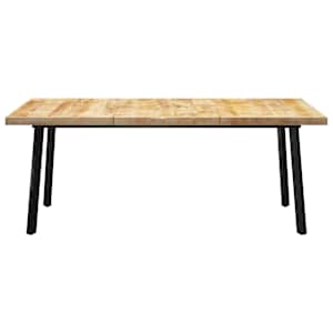 vidaXL Valgomojo stalas su V formos kojomis, 200x100x77cm