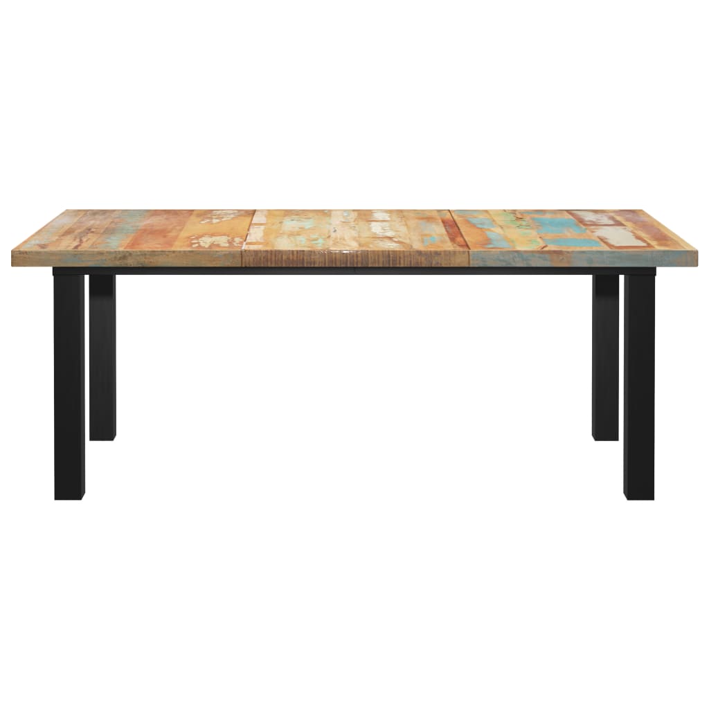 

vidaXL Eettafel met I-vormige poten 200x100x77 cm gerecycled hout