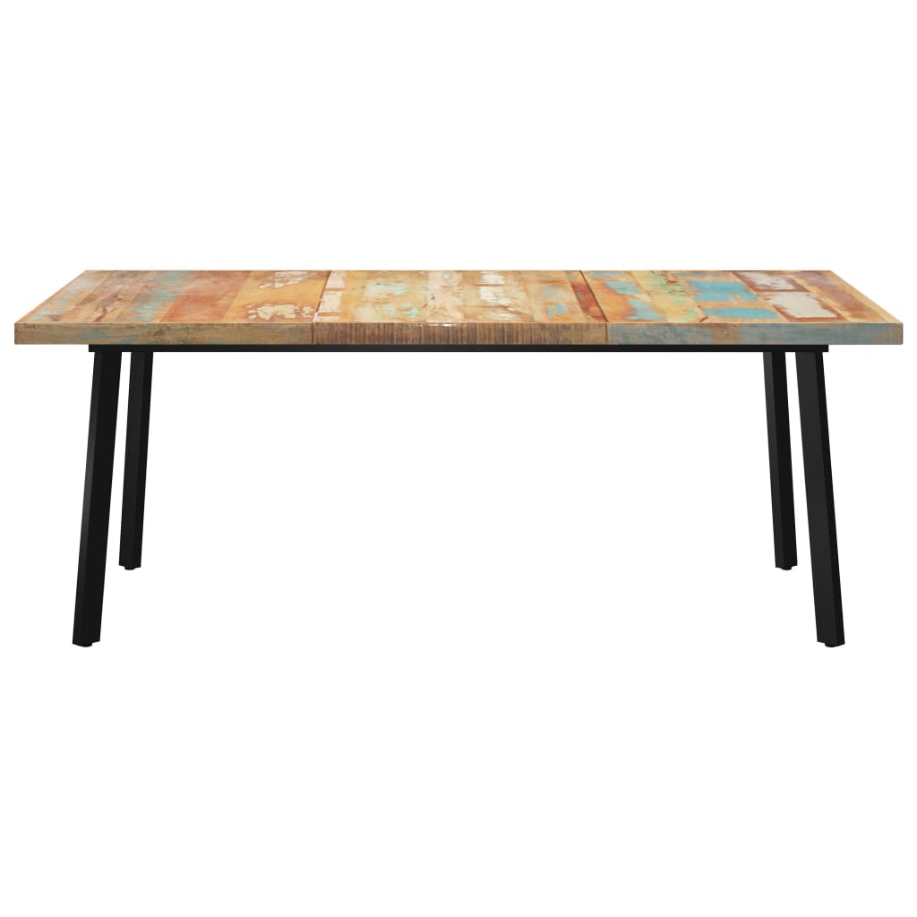 

vidaXL Eettafel met V-vormige poten 200x100x77 cm gerecycled hout