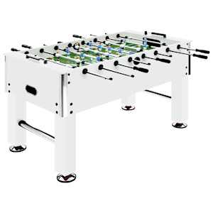 vidaXL lauajalgpalli laud, teras, 60 kg, 140 x 74,5 x 87,5 cm, valge