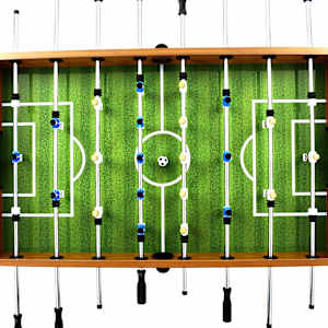 Stolní fotbal ocel 60 kg 140x74,5x87,5 cm světle hnědý a černý - obrázek 4