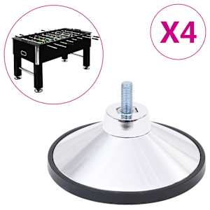 vidaXL jalgpallilaua jalad 4 tk, kroom M10