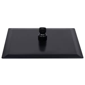 Dešťová sprchová hlavice nerezová ocel 20x20 cm čtvercová černá - obrázek 4