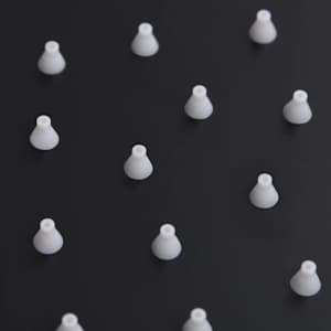 Dešťová sprchová hlavice nerezová ocel 30x30 cm čtvercová černá - obrázek 5