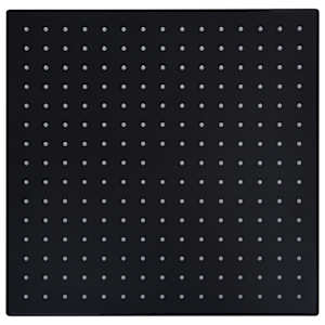 Dešťová sprchová hlavice nerezová ocel 40x40 cm čtvercová černá - obrázek 2