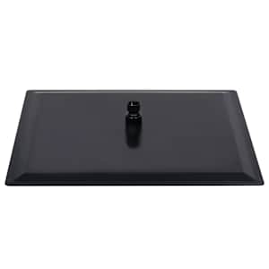 Dešťová sprchová hlavice nerezová ocel 50x50 cm čtvercová černá - obrázek 4
