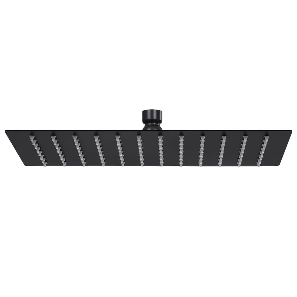 vidaXL Sprchová hlavice nerezová ocel 30 x 20 cm obdélníková černá