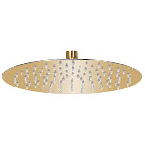 Tuš glava nerjaveče jeklo 25 cm okrogla zlata