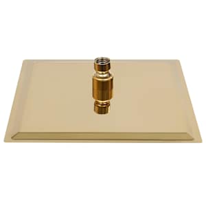 Dešťová sprchová hlavice nerezová ocel 20x20 cm čtvercová zlatá - obrázek 3