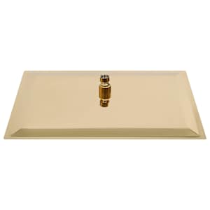 Dešťová sprchová hlavice nerezová ocel 50x50 cm čtvercová zlatá - obrázek 4