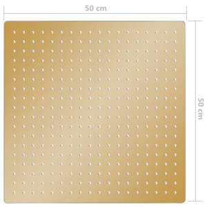 Dešťová sprchová hlavice nerezová ocel 50x50 cm čtvercová zlatá - obrázek 7