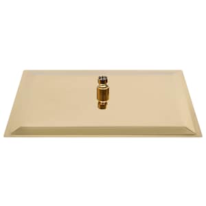 Dešťová sprchová hlavice nerezová ocel 40x30 cm obdélník zlatá - obrázek 4