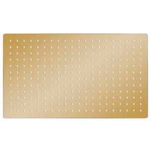 vidaXL Lietaus du&scaron;o galvutė, auksinė, 50x30cm, nerūdijantis plienas