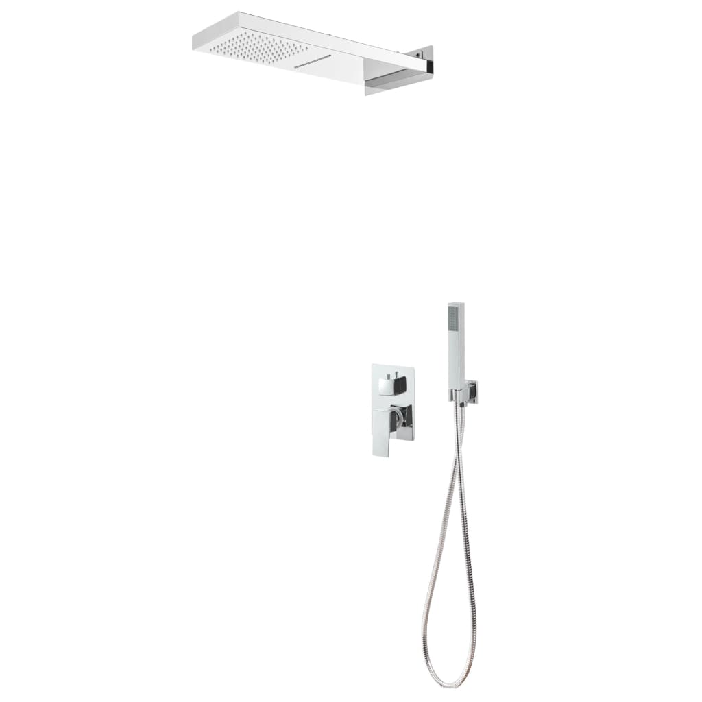 vidaXL Sistem de duș, argintiu, oțel inoxidabil 201 vidaXL