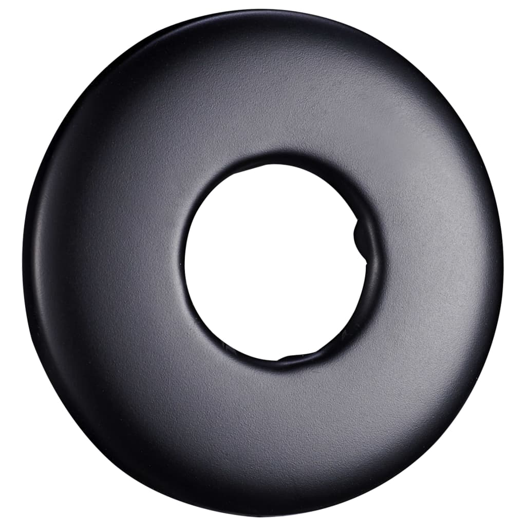Fekete kerek rozsdamentes acél zuhanytartókar 30 cm 