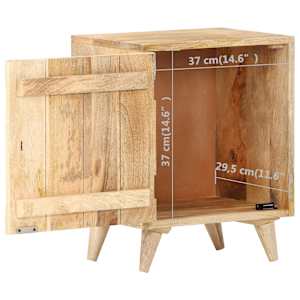 Vyřezávaný noční stolek 40 x 30 x 50 cm masivní mangovník - obrázek 9
