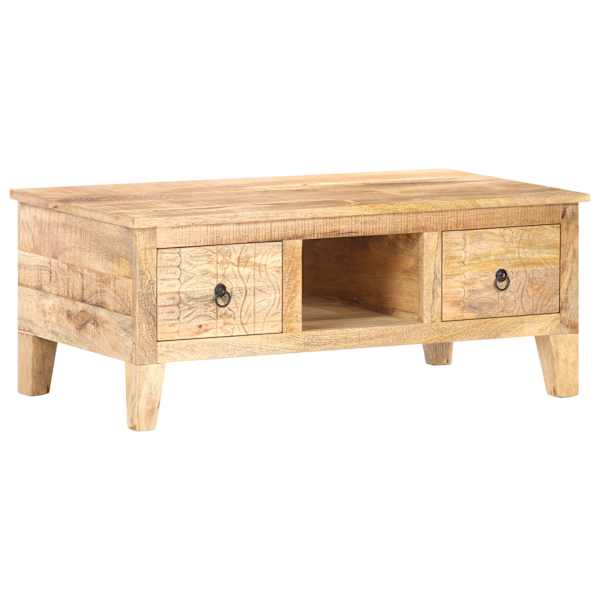 vidaXL kohvilaud, 100 x 55 x 40 cm, t&ouml;&ouml;tlemata mangopuit