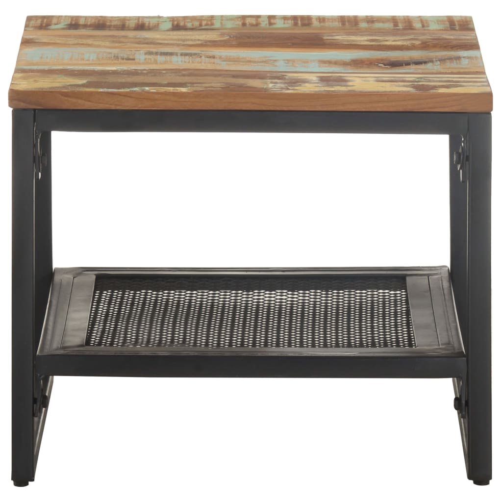 vidaXL Bijzettafel 40x40x35 cm massief gerecycled hout afbeelding