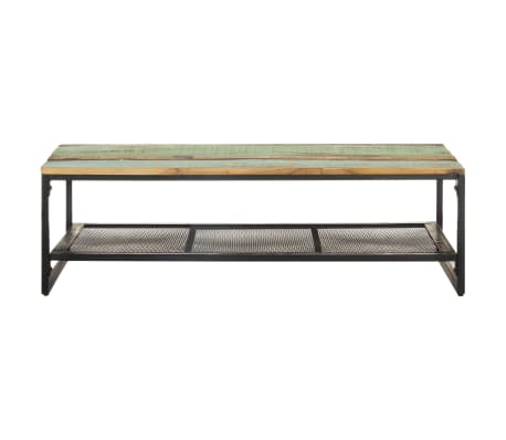 vidaXL Table basse 110x60x35 cm Bois de r&eacute;cup&eacute;ration massif