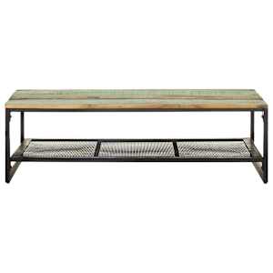 vidaXL Table basse 110x60x35 cm Bois de r&eacute;cup&eacute;ration massif