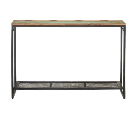vidaXL Konsolentisch 110x35x75 cm Recyceltes Massivholz