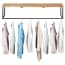  vidaXL tömör akácfa ruhafogas természetes éllel 100 x 35 x 22 cm termék 2. képe