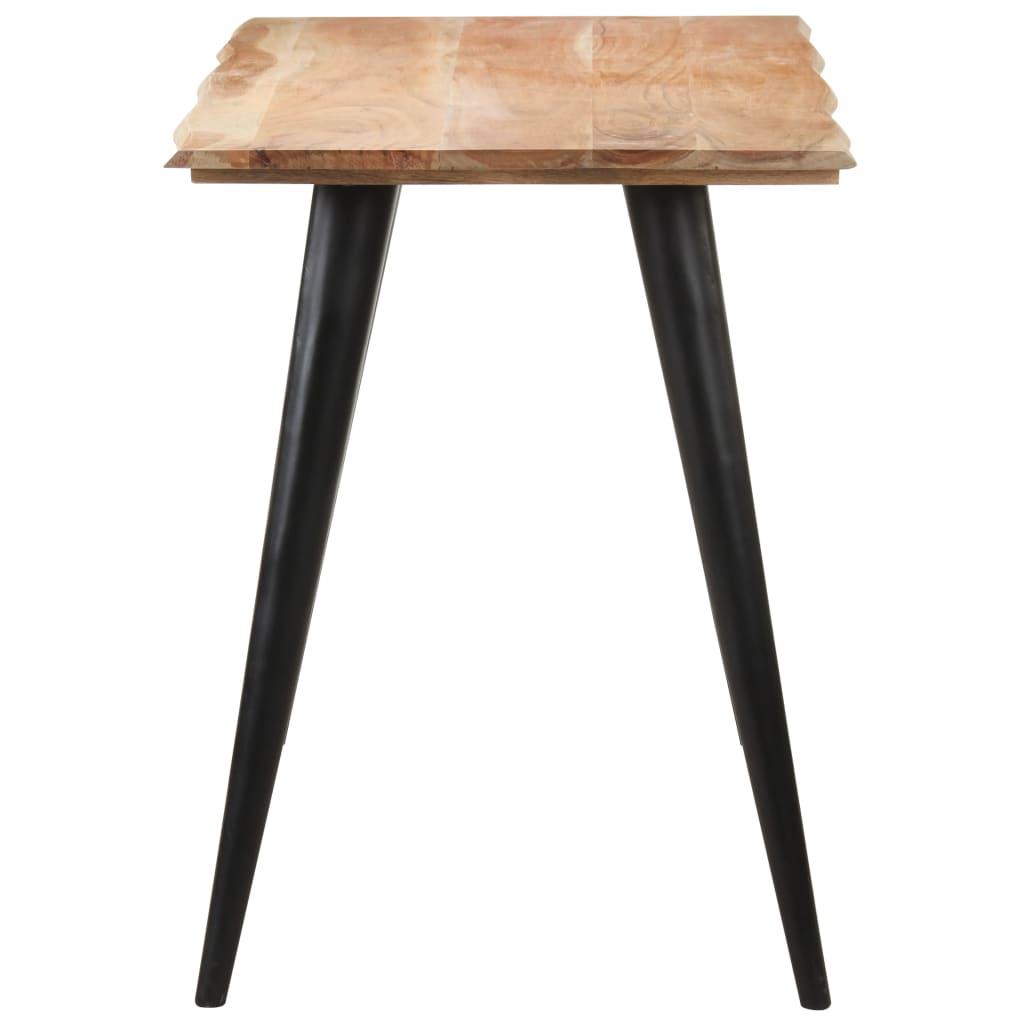  Jedálenský stolík s nepravidelnými hranami 120x60x75 cm akáciový masív