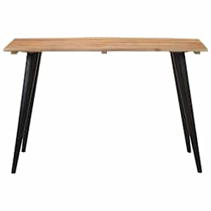 vidaXL Spisebord med naturlige kanter 120x60x75 cm heltre akasie