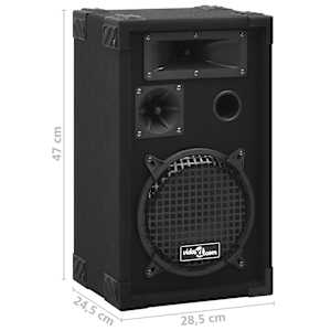 Profesionální pasivní reproduktory hi-fi 2 ks 800 W černé - obrázek 9