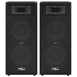 Profesionální pasivní hi-fi reproduktory 2 ks 1000 W černé - obrázek 3