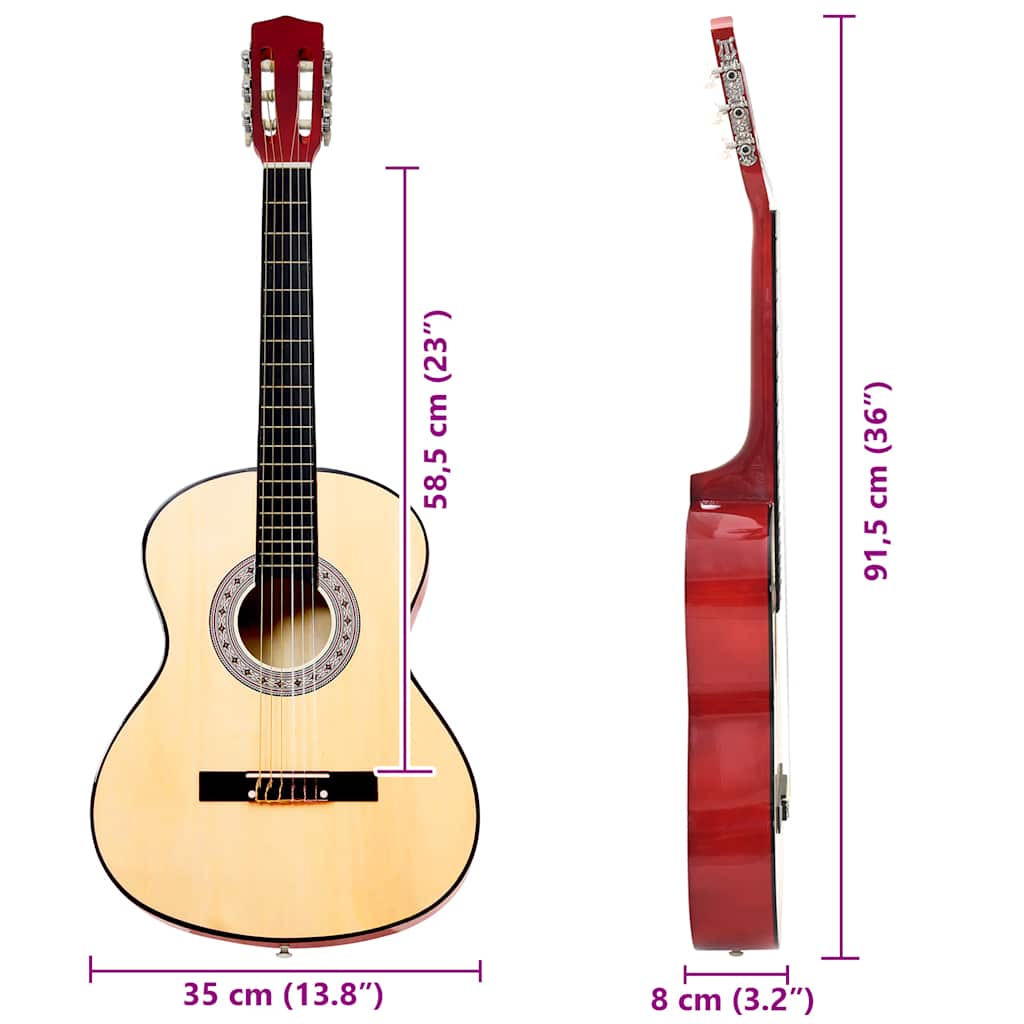 Klasická kytara pro začátečníky s obalem 3/4 36'' - obrázek 14