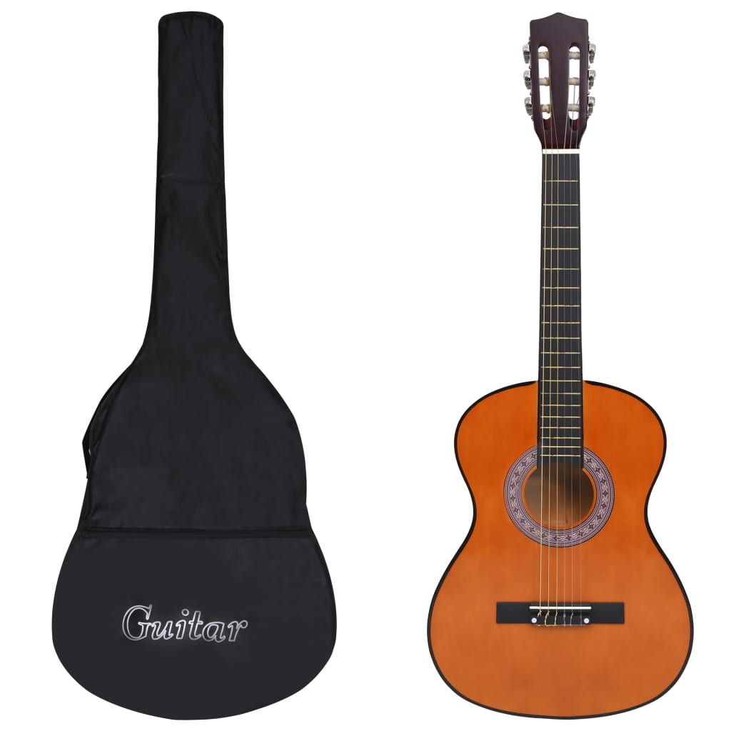 vidaXL Chitară clasică pentru începători, cu husă, 3/4 36