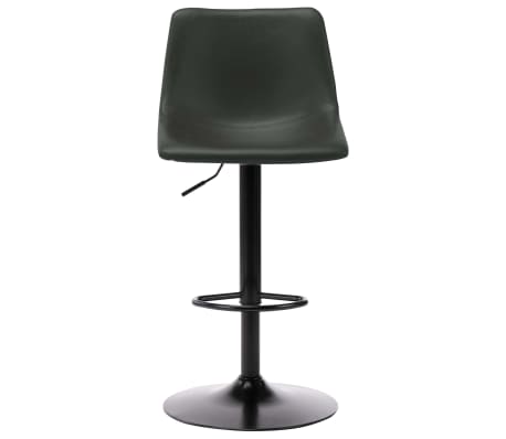 vidaXL Baro taburetė, pilkos spalvos, dirbtinė oda