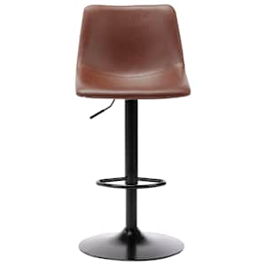 vidaXL Baro taburetė, šviesiai rudos spalvos, dirbtinė oda