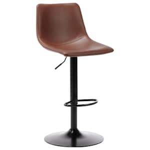 vidaXL Baro taburetės, 2vnt., šviesiai rudos spalvos, dirbtinė oda