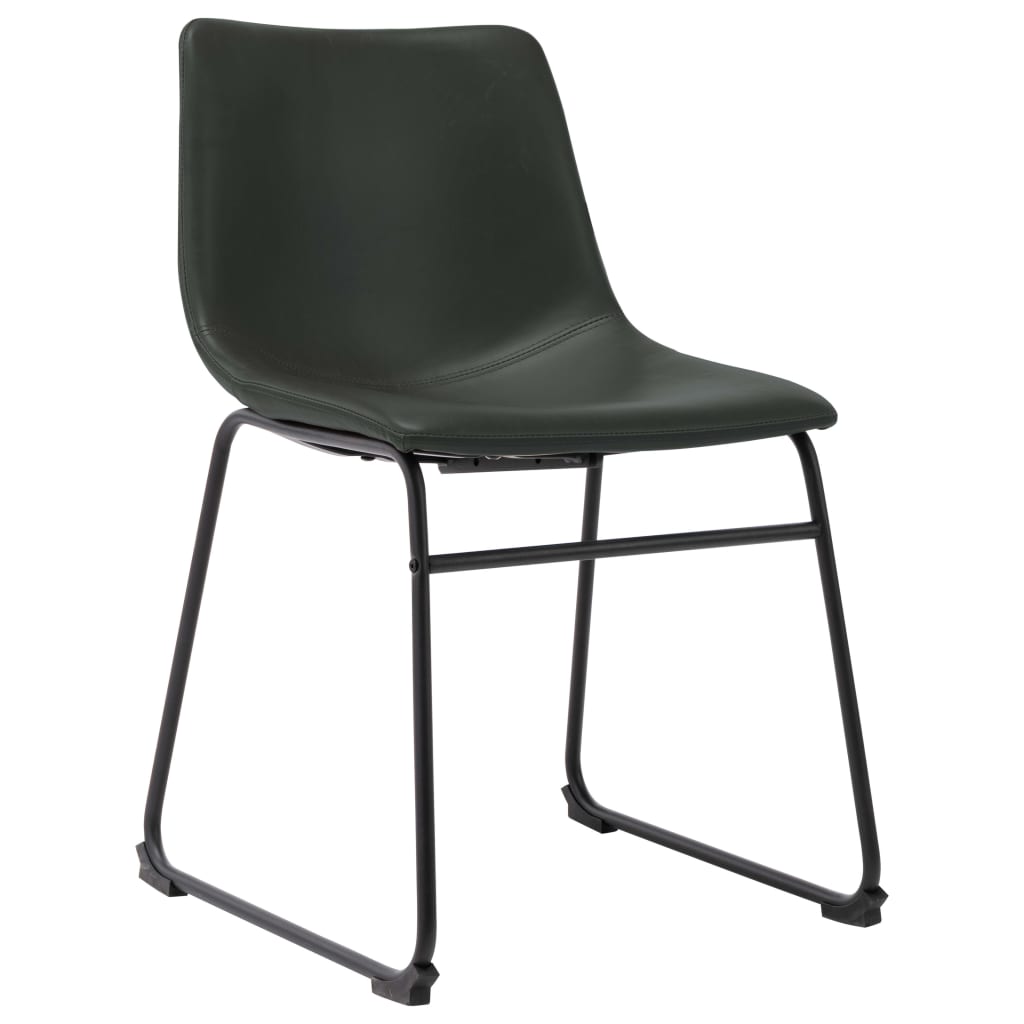 

vidaXL Eetkamerstoelen 2 st kunstleer grijs