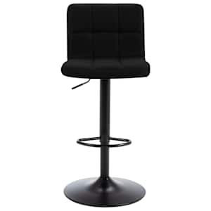vidaXL Baro taburetė, juodos spalvos, audinys