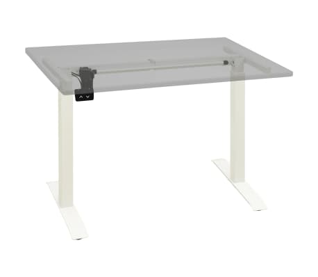vidaXL elektriline mootoriga seisulaua raam, reguleeritav k&otilde;rgus valge