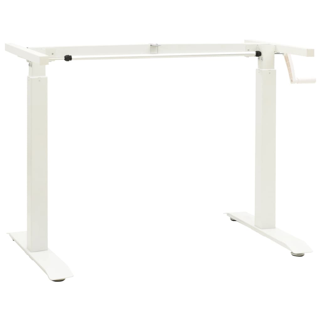 Schreibtisch-Gestell Manuell Höhenverstellbar Handkurbel Weiß kaufen