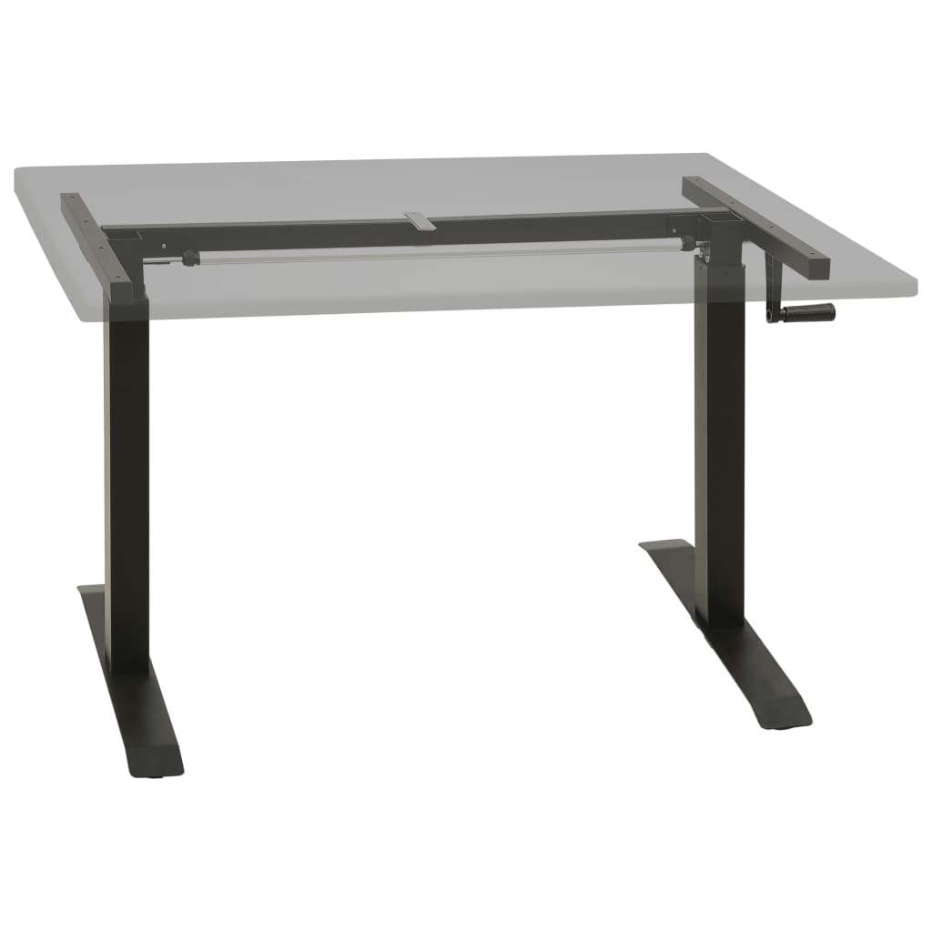 

vidaXL Zit-stabureauframe met slinger handmatig zwart