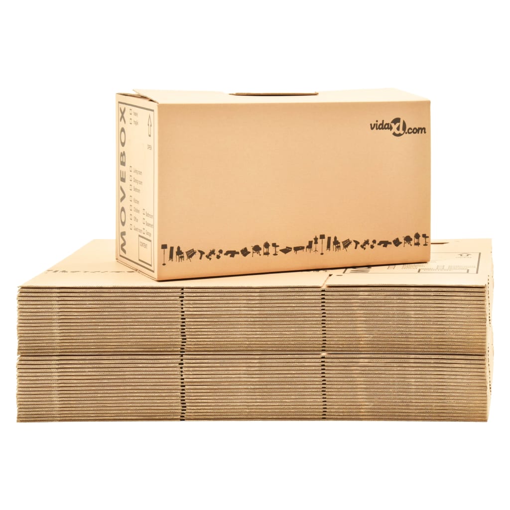 vidaXL Cutii pentru mutare din carton XXL 40 buc. 60 x 33 x 34 cm