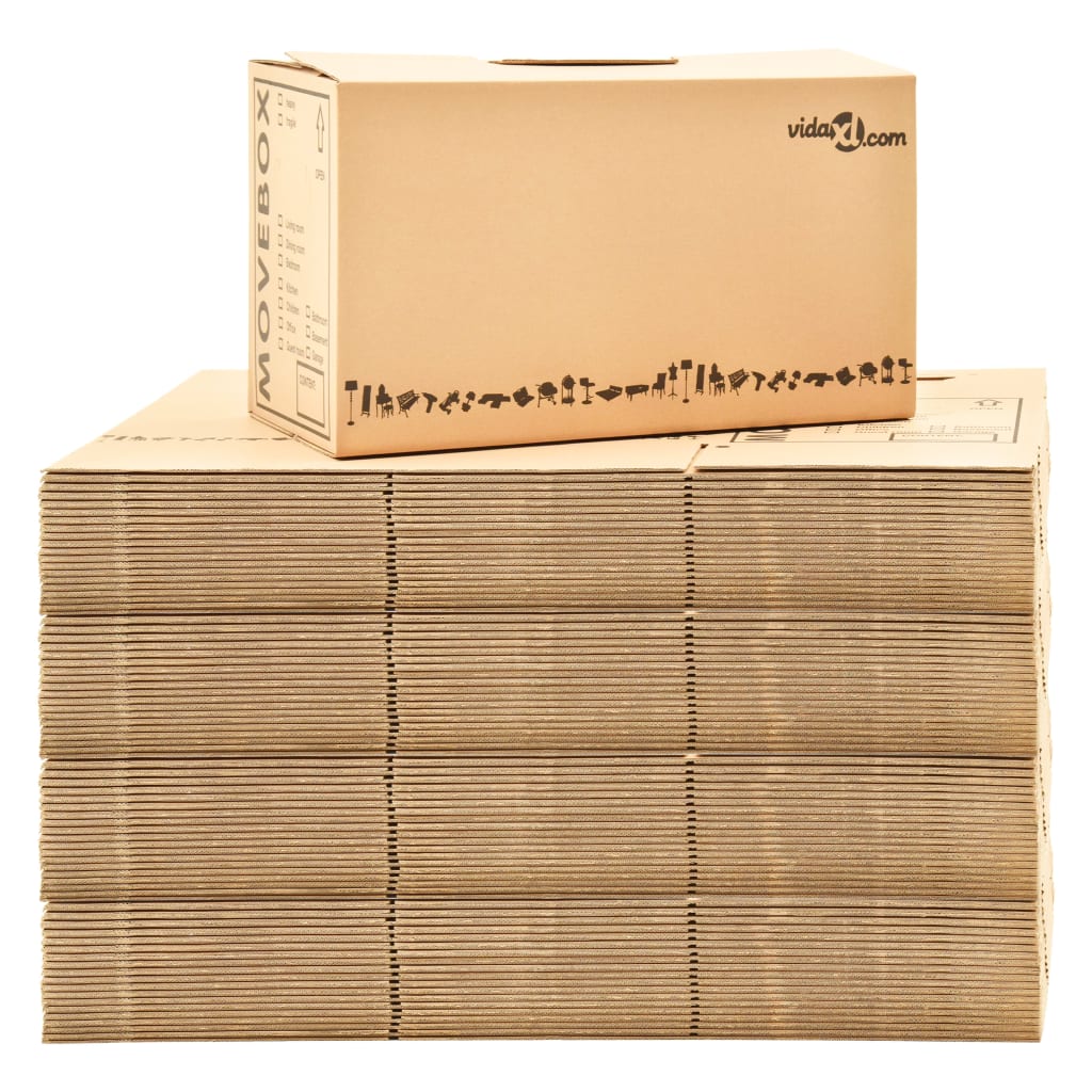 80 db karton költöztetődoboz XXL 60 x 33 x 34 cm 