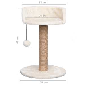 Škrabadlo pro kočky se sisalovým sloupkem 49 cm mořská tráva - obrázek 8