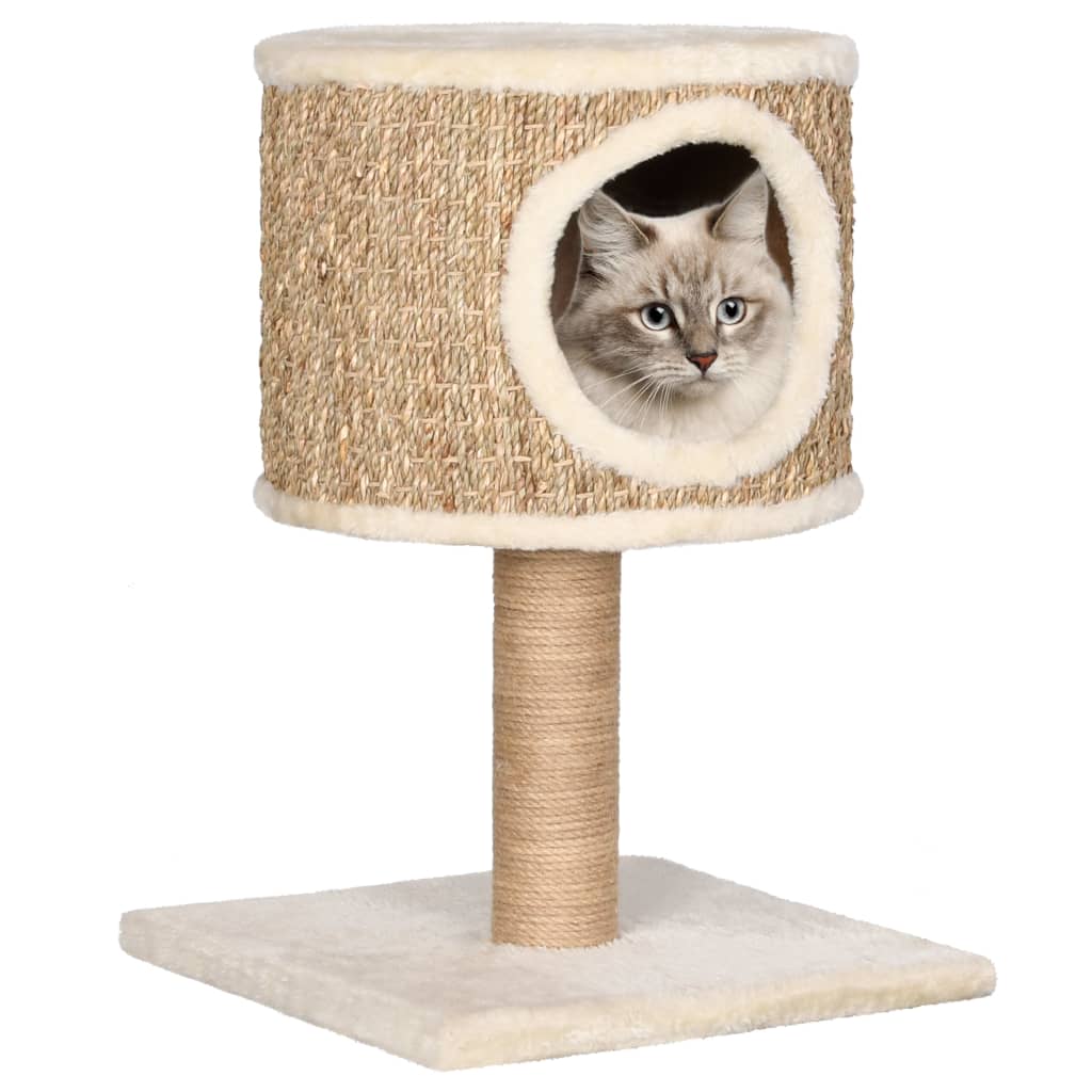 Katzen-Kratzbaum mit Katzenhöhle 52 cm Seegras kaufen