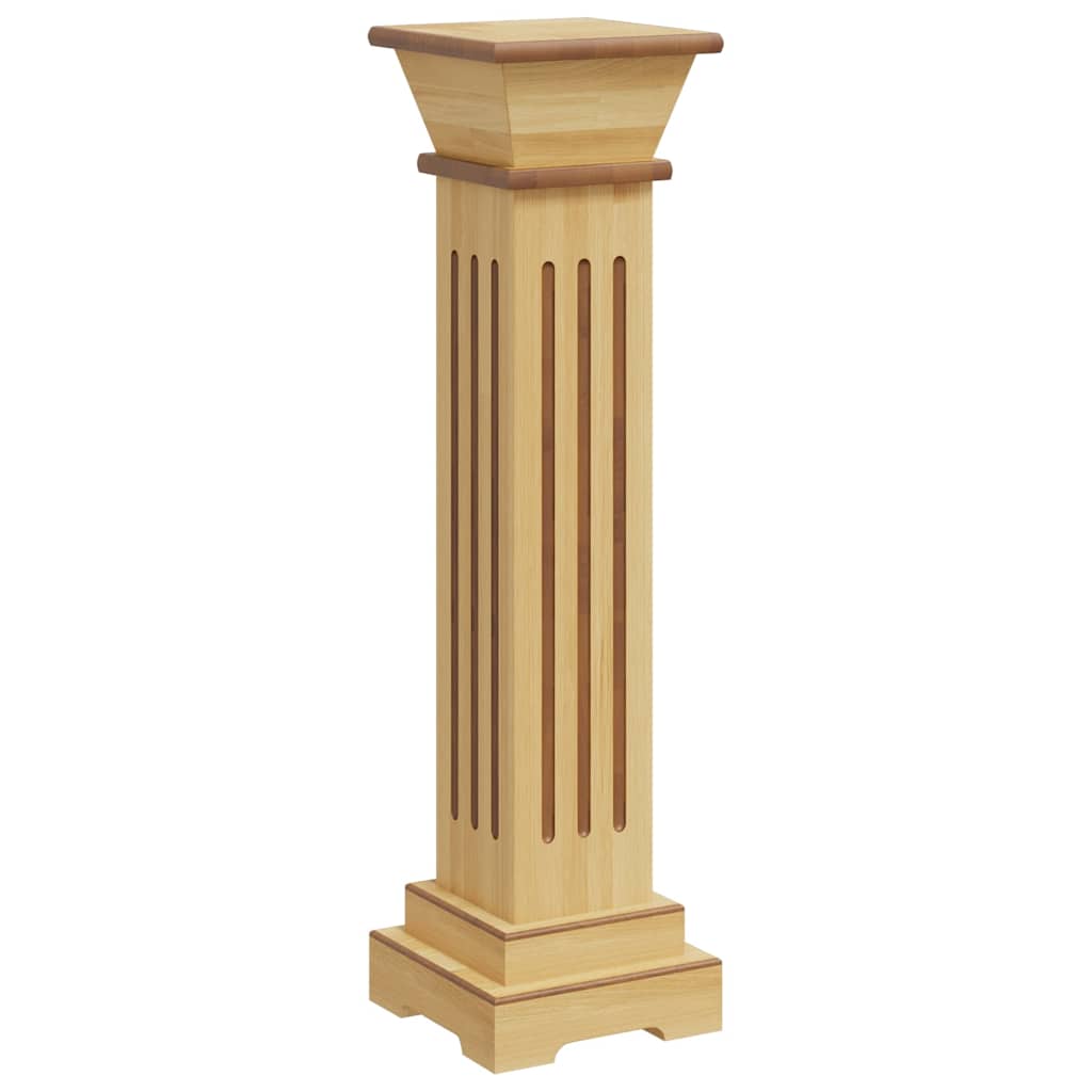 Support Pour Plantes En MDF - Pilier Carré 17x17x66 Cm, Design Classique, Pour Intérieur Et Terrasse