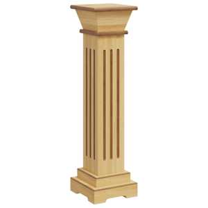 Stojan na květiny čtvercový sloup světlé dřevo 17x17x66 cm MDF - obrázek 2